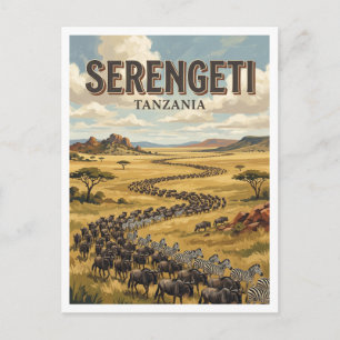 Serengeti National Park Seronera Tanzania Postcard
