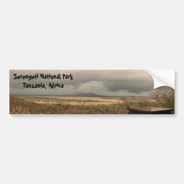 Serengeti National Park Tanzania, Africa Bumper Sticker (Front)