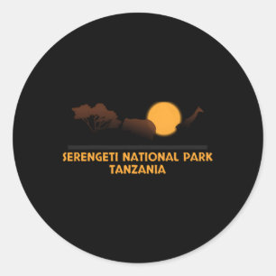 Serengeti National Park Tanzania Classic Round Sticker