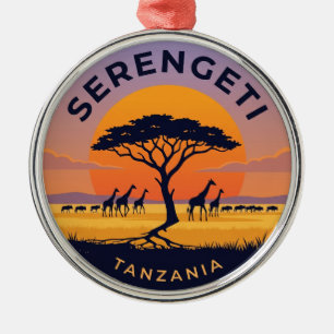 Serengeti National Park Tanzania Metal Ornament