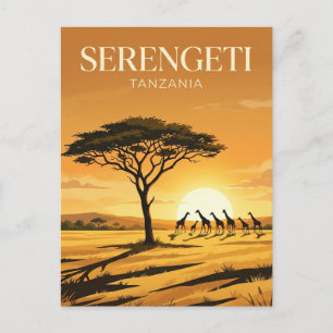 Serengeti National Park Tanzania Postcard
