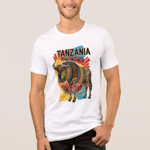 Serengeti National Park Tanzania Postcard Tri-Blend Shirt