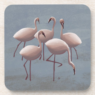 Serengeti Pink Flamingos   African Safari Wildlife Coaster
