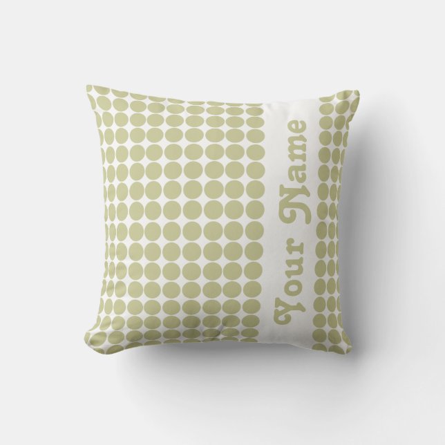 Serengeti Safari Dots with custom text Cushion (Front)