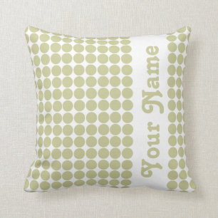 Serengeti Safari Dots with custom text Cushion