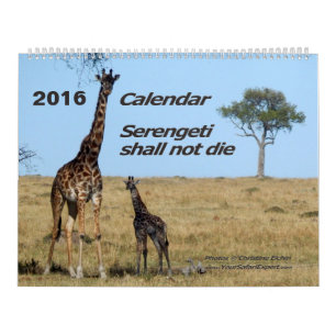 Serengeti shall not die calendar 2-page