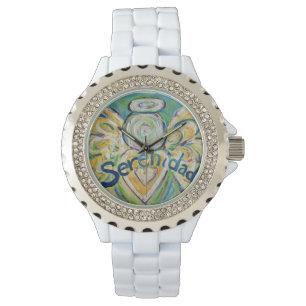 Serenidad Inspirational Guardian Angel Wrist Watch