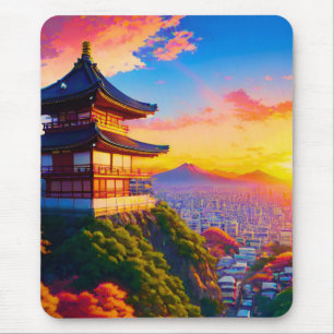 Serenity Above the Metropolis Mouse Pad