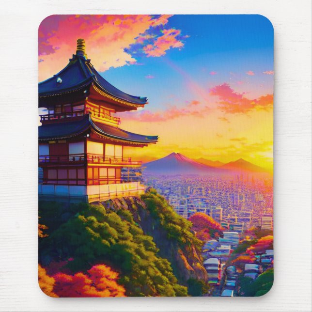 Serenity Above the Metropolis Mouse Pad (Front)