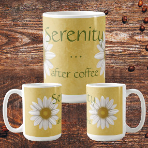 Serenity After Coffee Yellow Daisy  Mug
