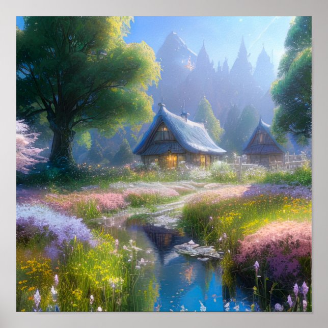 Serenity Amidst Nature Poster (Front)
