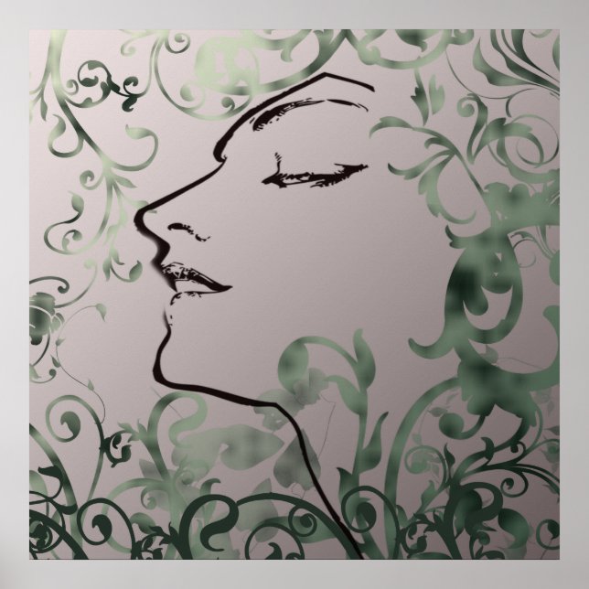 Serenity Art Deco Print (Front)