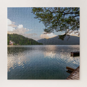 Serenity at Sunset Lake Jigsaw Puzzle