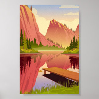 Serenity at Sunset Poster