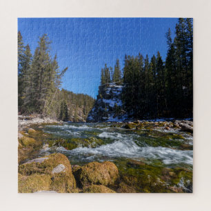 Serenity at the 5th Bridge - Athabasca River  Jigsaw Puzzle