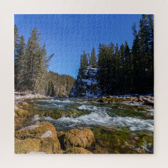 Serenity at the 5th Bridge - Athabasca River  Jigsaw Puzzle (Vertical)