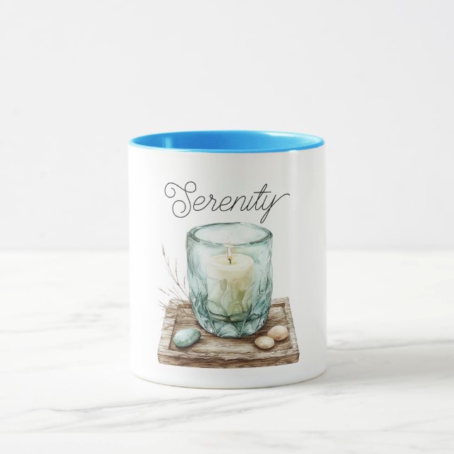 Serenity Beach Candle Stones Mug (Center)