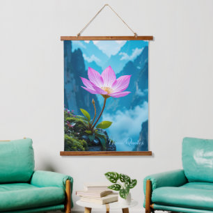 Serenity Bloom – Lotus Above the Mist Hanging Tapestry