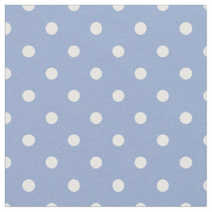 Serenity Blue & White Polka Dot Fabric