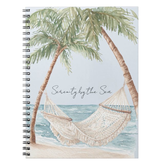 Serenity By The Sea   Notebook (Front)