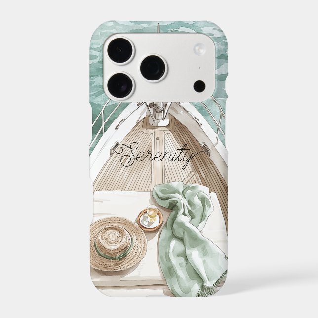 Serenity Calm Ocean Boat (Back)