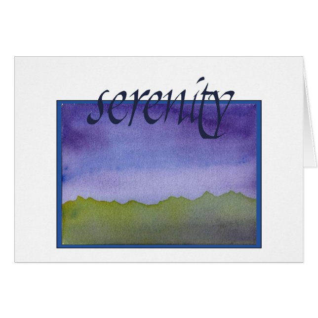 Serenity Card (Front Horizontal)