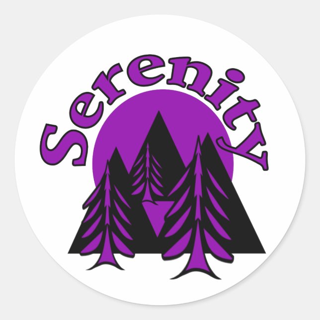 Serenity Classic Round Sticker (Front)