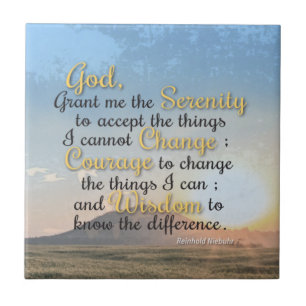 Serenity, Courage and Wisdom Ceramic Tile