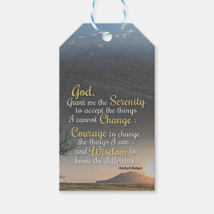 Serenity, Courage and Wisdom Gift Tags
