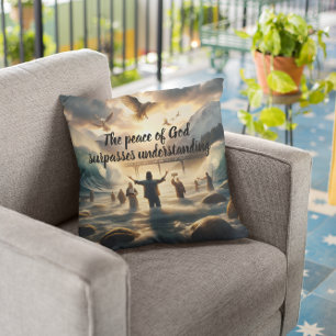 Serenity Dance of Aqua Cushion