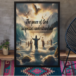 Serenity Dance of Aqua Poster