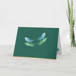 Serenity Dragonfly Thank You Card