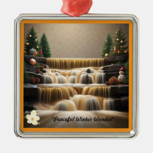 "Serenity Falls" Metal Ornament