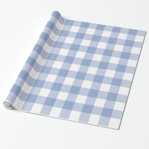 Serenity Gingham Wrapping Paper
