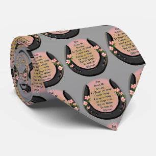 Serenity Grey Horseshoe Tie