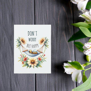 Serenity in Bloom - Bee & Daisy Harmony Postcard