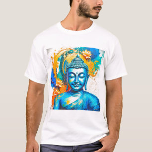 Serenity in Colours: Buddha Art T-Shirt