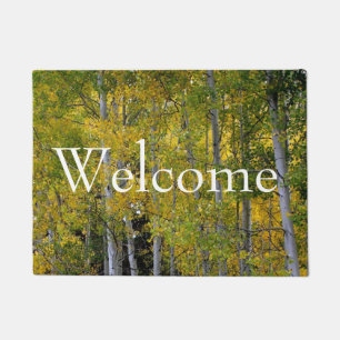Serenity in Gold and Green Aspen's Doormat
