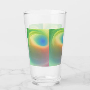 Serenity in Green: Light Shades Glass Cup"?