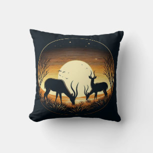 Serenity in Motion Antelope-Inspired Cushion