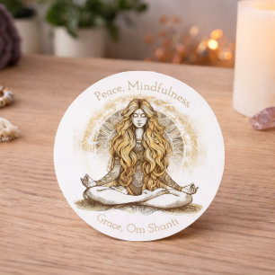 Serenity in Stillness Classic Round Sticker