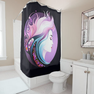 "Serenity in Style" Women's Beauty     Shower Curtain