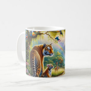 Serenity in the Enchanted Forest Painting Coffee Mug
