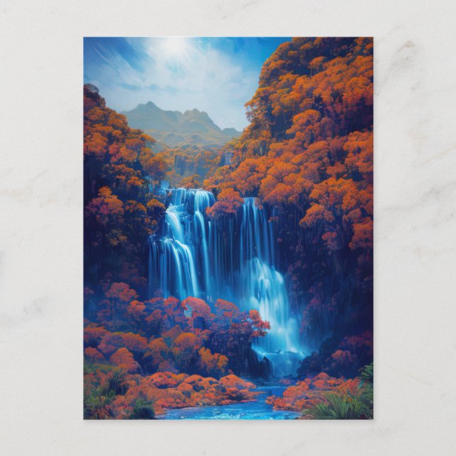 Serenity in the Shades of Azure Postcard (Front)