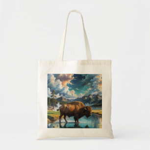 Serenity in the Wild - Buffalo Tote Bag