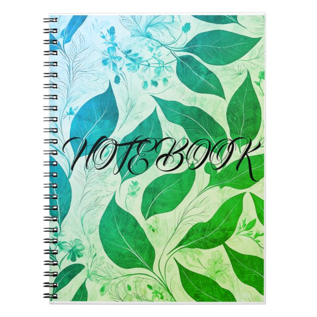 Serenity Leaf Premium Notebook (Front)