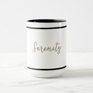 Serenity Minimalist design - Customizable Mug
