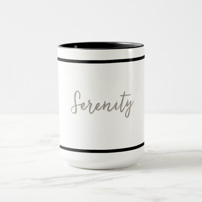 Serenity Minimalist design - Customizable   Mug (Center)