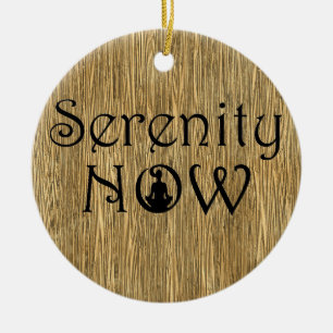 Serenity Now - Yoga Christmas Ornament