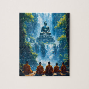 Serenity of the Five Monks Jigsaw Puzzle